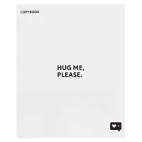 Тетрадь 48 листов в клетку, Calligrata Black and white, обложка мелованная бумага, серые листы, МИКС