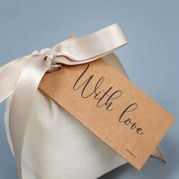 Мешочек подарочный из хлопка &laquo;Для тебя&raquo;, 7 х 9 см +/- 1.5 см +/- 1.5 см