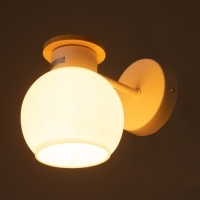 Бра "Паула" 1х40Вт Е27 Белый, дерево 20х13х16см Бра "Паула" 1х40Вт Е27 Белый, дерево 20х13х16см