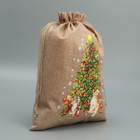 Мешок с термонаклейкой «Елочка», 30 х 40 см +/- 1.5 см, Новый год Мешок с термонаклейкой «Елочка», 30 х 40 см +/- 1.5 см, Новый год