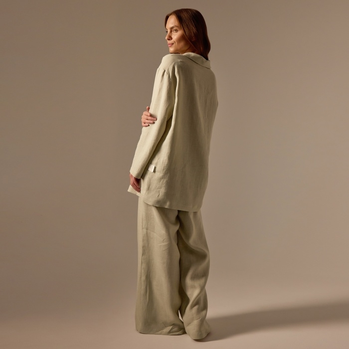 Костюм женский домашний (рубашка и брюки) SL HOME р. S, светло-зеленый