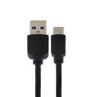 Кабель Luazon, Type-C - USB, 1 А, 1 м, чёрный Кабель Luazon, Type-C - USB, 1 А, 1 м, чёрный