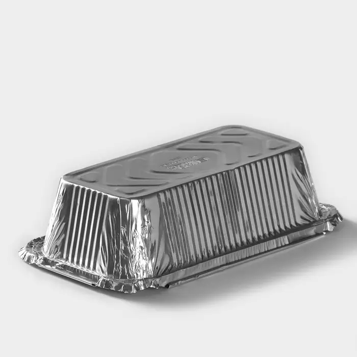 Форма для выпечки и запекания Доляна, 620 мл, 19.8&times;10.3&times;5.5 см, фольга, серебристая