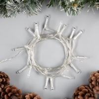 Гирлянда «Нить» 2 м, IP20, прозрачная нить, 20 LED, 2 режима, батарейки AAх3 (нет в комплекте), свечение мульти Гирлянда «Нить» 2 м, IP20, прозрачная нить, 20 LED, 2 режима, батарейки AAх3 (нет в комплекте), свечение мульти