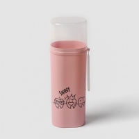 Футляр для зубной пасты и щётки, 6,3&times;4,5&times;19,8 см , цвет МИКС