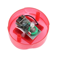 Садовый светильник на солнечной батарее &laquo;Тюльпан красный&raquo;, 5&times;29&times;5 см, 1 LED, свечение белое