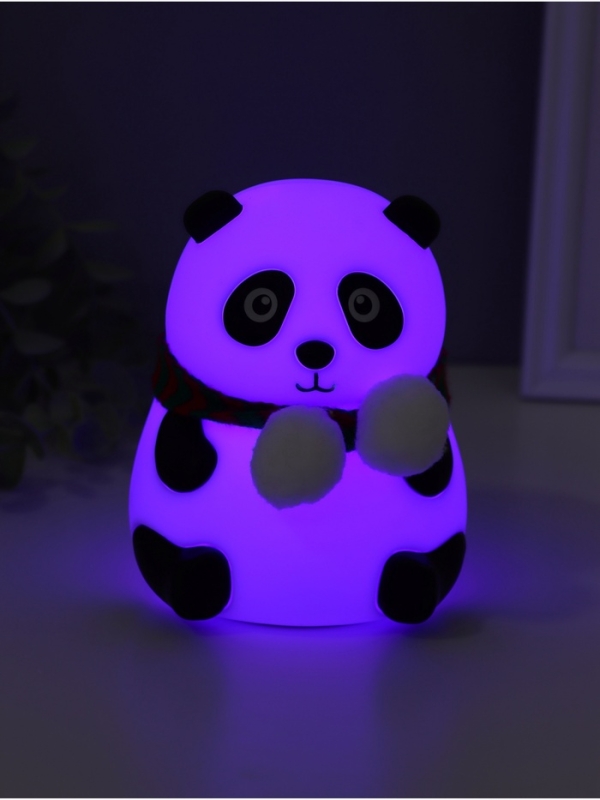 Ночник антистресс Ночник антистресс "Панда в шарфе" 2Вт LED RGB USB 10,5х10х13,5см