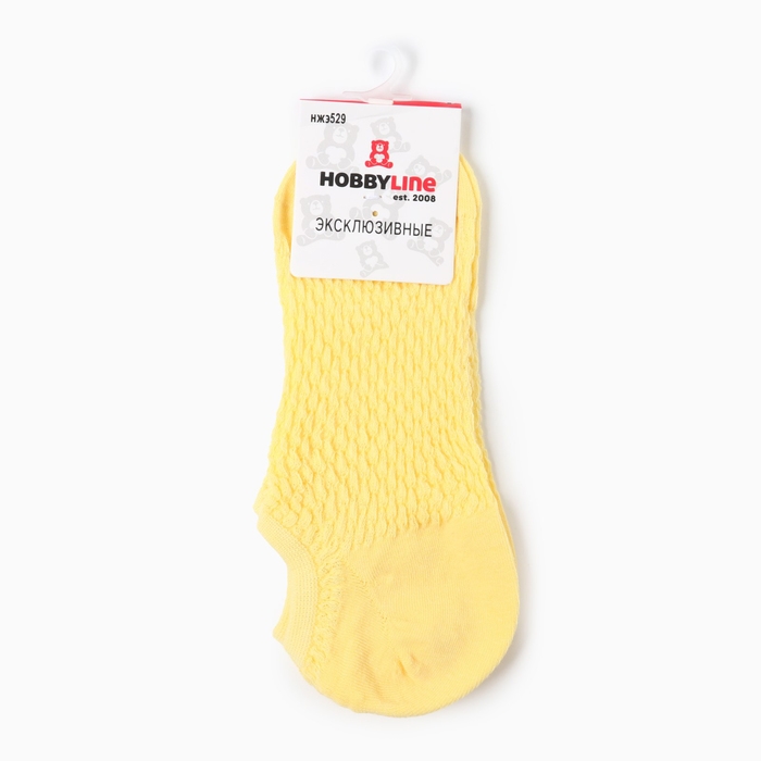 Носки женские, цвет желтый, размер 36-40