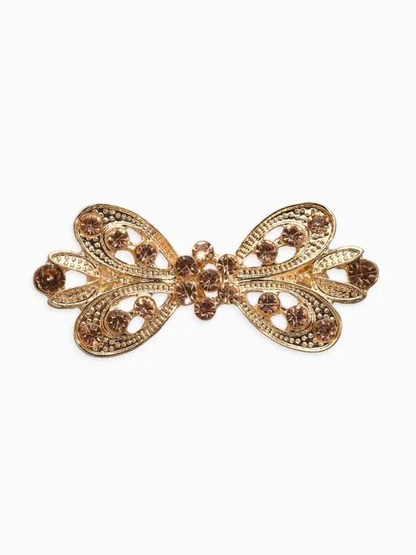 Зажим для кардигана "Ажур", тюльпан. цвет золотой  в золоте