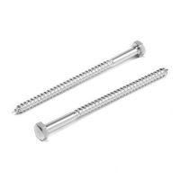 Шуруп-болт ТУНДРА, сантехнический, оцинкованный, DIN 571, М6х100 мм, 4,8 - 5 кг Шуруп-болт ТУНДРА, сантехнический, оцинкованный, DIN 571, М6х100 мм, 4,8 - 5 кг