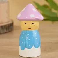 Сувенир "Гномик" дерево 5,5х5,5х10 см, цв. сиренево-голубой