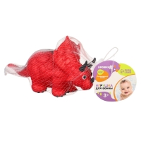 Резиновая игрушка для ванны &laquo;Динозавр: Трицератопс&raquo;, 24 см, с пищалкой, Крошка Я