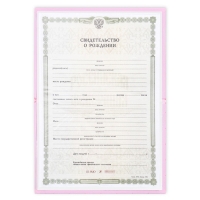 Папка для свидетельства о рождении &laquo;Нашей принцессы&raquo;, А5.