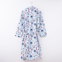 Халат мужской удлиннный Этель "Капитан" размер 58-60, вафля 200г/м2, 100% хлопок Халат мужской удлиннный Этель "Капитан" размер 58-60, вафля 200г/м2, 100% хлопок