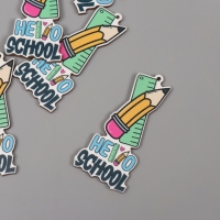 Декор для творчества дерево "Линейка и карандаш" набор 5 шт 5,7х2,7х0,3 см Декор для творчества дерево "Линейка и карандаш" набор 5 шт 5,7х2,7х0,3 см