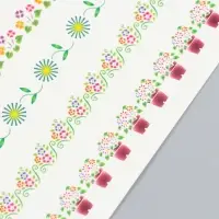 Переводные тату на тело цветные &laquo;Цветочные ленты&raquo;, 12&times;7.5 см