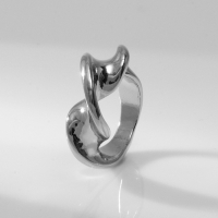 Кольцо металл &laquo;Тренд&raquo; перекрученное, цвет серебро, размер 18