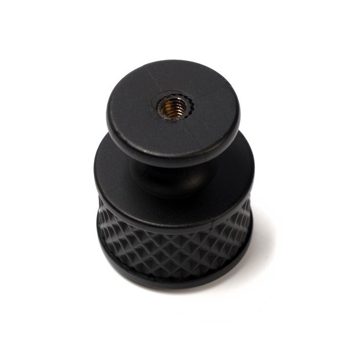 Ручка-кнопка CAPPIO PK104, d=25 мм, пластик, цвет черный, 8 шт.