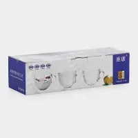 Набор кружек "Грани", 3 шт, 10,5х13,5х7,7 см