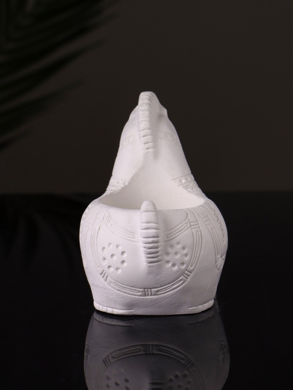 Кашпо "Лошадка с орнаментом" 8х9х6 см, натуральный