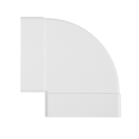 Отвод ZEIN, плоский, горизонтальный, вентиляционный, 60 х 120 мм