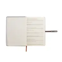 Ежедневник недатированный формат А5, с хлястиком, 112л, линия, пвх, Узор Коричневый