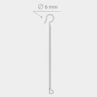 Ценникодержатель на крючок, откидной, 7&times;4 см, цвет прозрачный