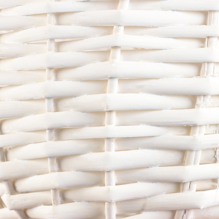 Корзина плетеная, 23х19х12/23 см, белый, ива Корзина плетеная, 23х19х12/23 см, белый, ива