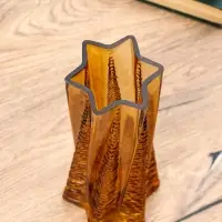 Ваза стекло настольная "Флоранс" 25х11х9 см, коричневый