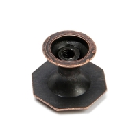 Ручка кнопка ТУНДРА LIGHT РК034AC, цвет медь, 8 шт TMP