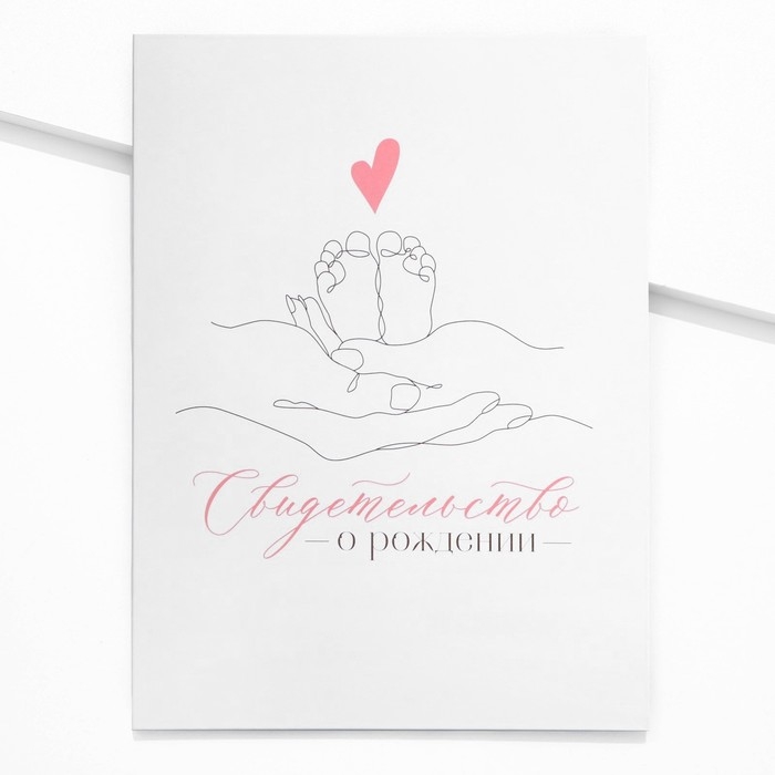 Папка для свидетельства о рождении &laquo;Ты наше счастье&raquo;, 23,5 х 31,5 см.