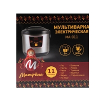 Мультиварка МАТРЁНА MA-011, 900 Вт, 5 л, 11 программ, антипригарное покрытие, чёрная Мультиварка МАТРЁНА MA-011, 900 Вт, 5 л, 11 программ, антипригарное покрытие, чёрная