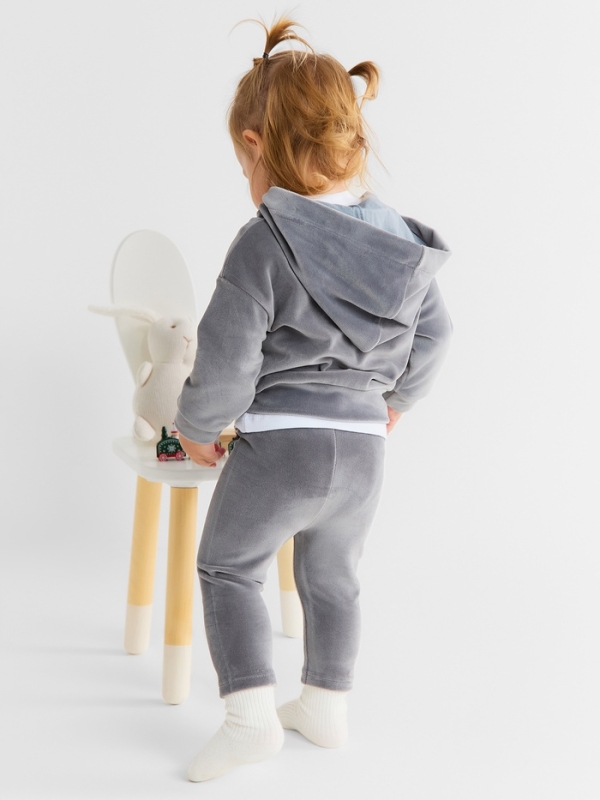 Толстовка Крошка Я Plushy, р. 86-92, серый