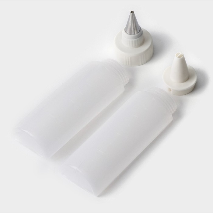 Шприц кондитерский для двухцветного декорирования Доляна &laquo;Дубль&raquo;, 19&times;5 см