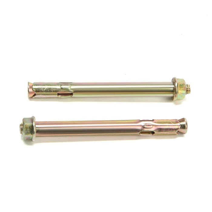 Анкерный болт ЛОМ, с гайкой, оцинкованный, 8х85 мм, 125 шт