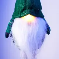 Фигура текстиль &laquo;Гном в зелёном&raquo; 54 см, 1 LED, от батареек AG13&times;3, свечение тёплое белое