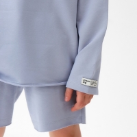 Футболка детская с дл.рукавом  KAFTAN, р. 32 (110-116 см), серый