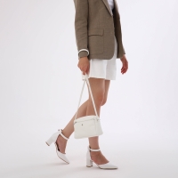 Сумка женская на молнии, цвет белый Сумка женская на молнии, цвет белый