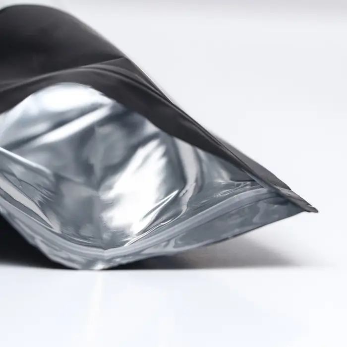 Пакет дой-пак, матовый, чёрный с окном, 12&times;20&times;4 см