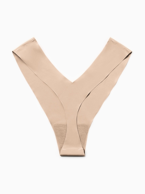 Трусы бесшовные стринги KAFTAN, цв. св.беж, р-р 40-42