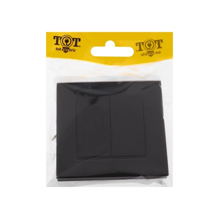 Выключатель TOT Glossy Glass, 10 А, 2 клавиши, с подсветкой, скрытый, стекло, черный Выключатель TOT Glossy Glass, 10 А, 2 клавиши, с подсветкой, скрытый, стекло, черный