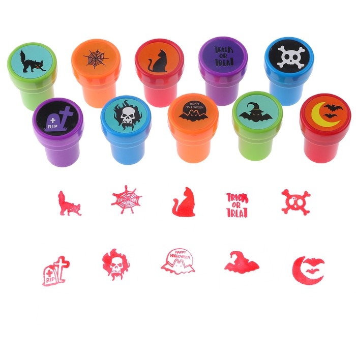 Печать цветная «Страшный Хеллоуин», набор 10 шт., МИКС Печать цветная «Страшный Хеллоуин», набор 10 шт., МИКС