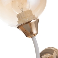 Бра "Барбара" 1х60Вт Е27 Белый, золото 20х12х28см Бра "Барбара" 1х60Вт Е27 Белый, золото 20х12х28см