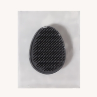 Расчёска массажная, 9 &times; 7 см, цвет серый