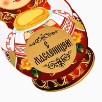 Подвеска картонная &laquo;С Масленицей&raquo; со скретч-слоем, 8,2 х 15,3 см