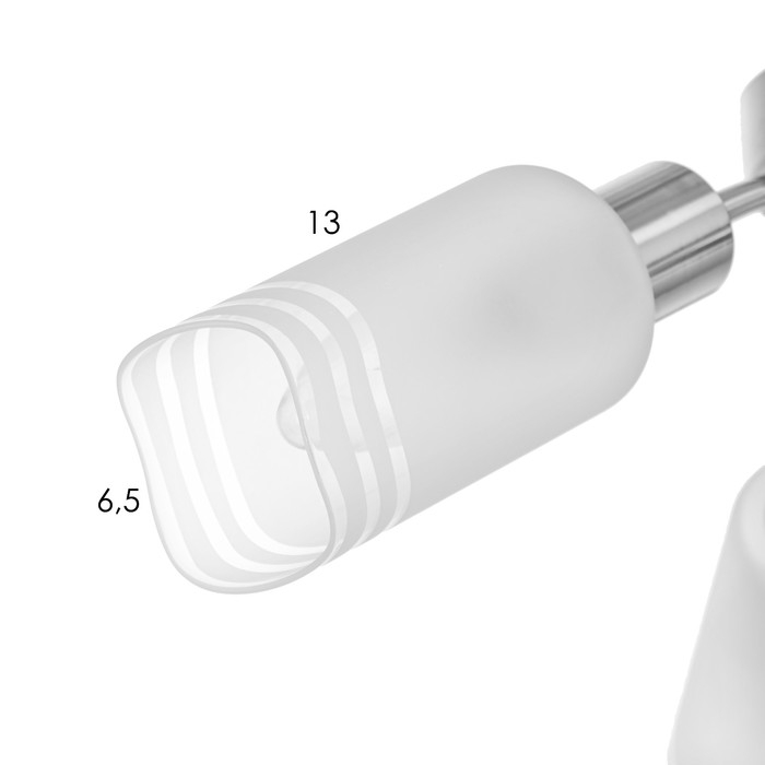 Люстра потолочная Адель 3х40Вт Е14 Хром 52x52x19 см