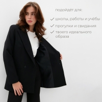 Пиджак женский MINAKU: Classic цвет чёрный, размер 52 Пиджак женский MINAKU: Classic цвет чёрный, размер 52