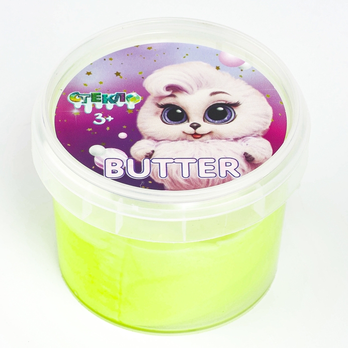Слайм &laquo;Стекло&raquo;, серия Butter, жёлтый цвет, 75 г