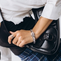 Браслет металл &laquo;Цепь&raquo; ремень, цвет серебро, L=16 см