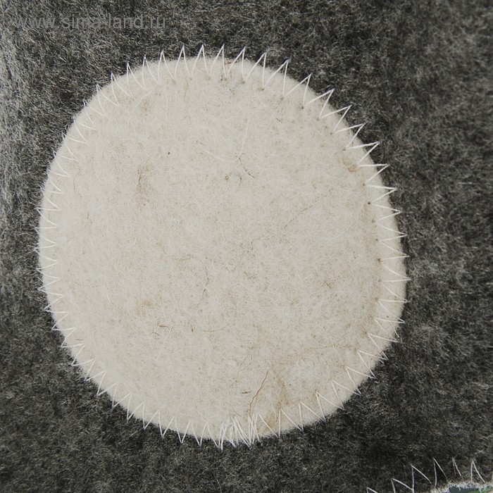 Шапка для бани Шапка для бани "Танкист", войлок, бело- серая